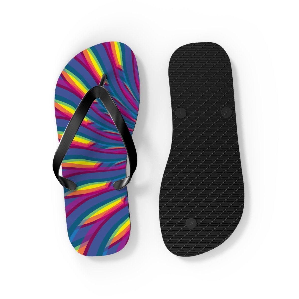Neon Waves Design Flip Flops 30222639542548142895 Earthbound Pacific