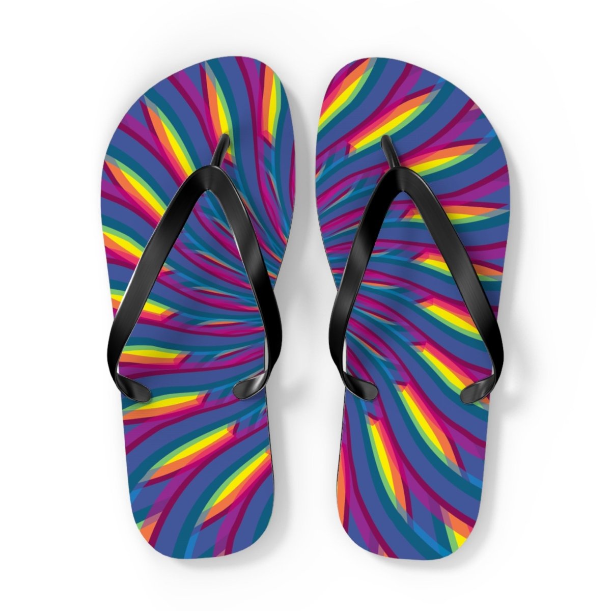 Neon Waves Design Flip Flops 30222639542548142895 Earthbound Pacific
