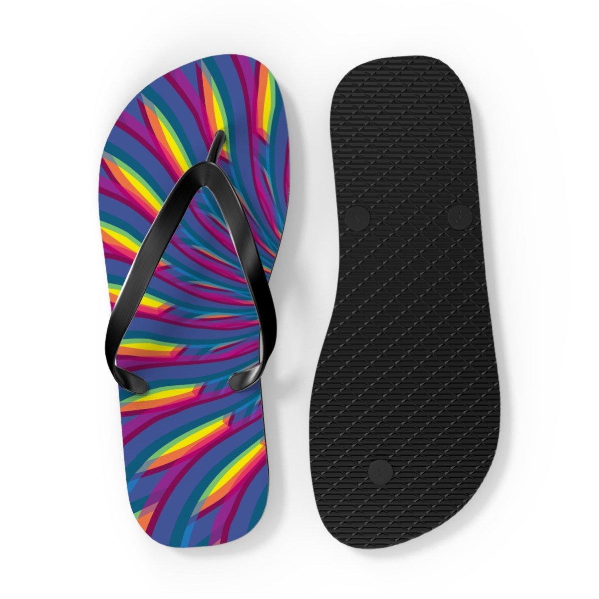 Neon Waves Design Flip Flops 30222639542548142895 Earthbound Pacific