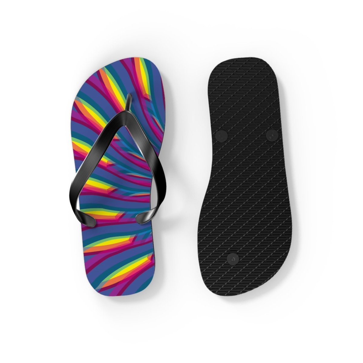 Neon Waves Design Flip Flops 30222639542548142895 Earthbound Pacific