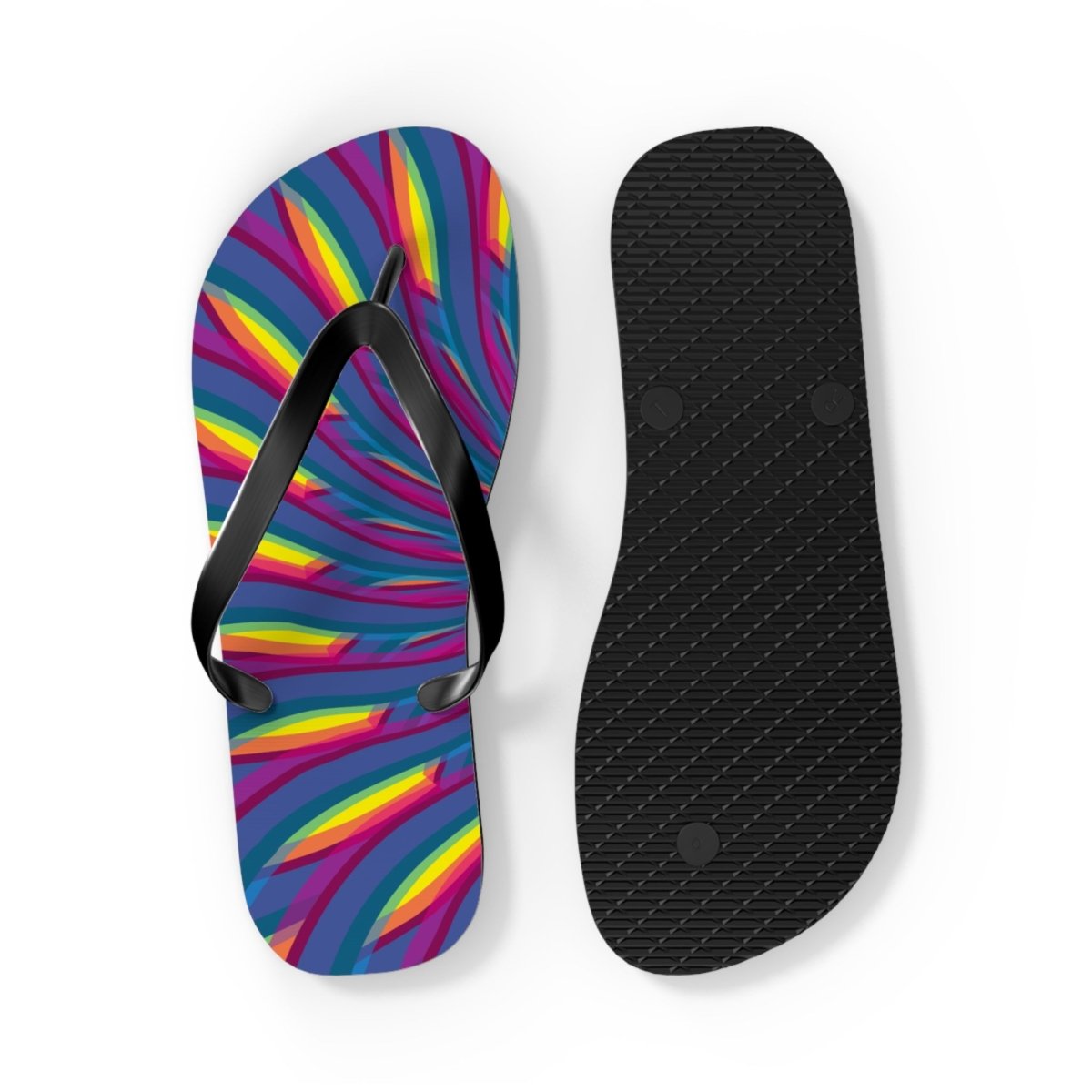 Neon Waves Design Flip Flops 30222639542548142895 Earthbound Pacific