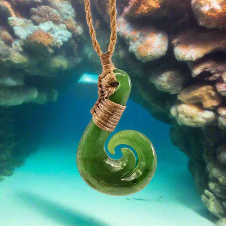 black jade maori fish hook Hei Matau Greenstone Necklace Size:41 essentials Please anticipate exact shape Garmin Fish Finder Range