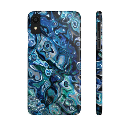 New Zealand - Inspired Phone Case Abalone Paua Shell,Slim iPhone Cover, Protective Case, Unique Gift, Trendy Accessories, - Earthbound Pacific