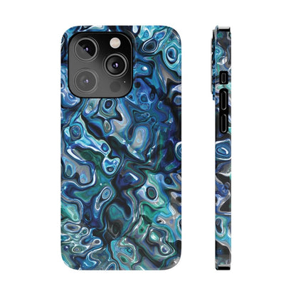 New Zealand - Inspired Phone Case Abalone Paua Shell,Slim iPhone Cover, Protective Case, Unique Gift, Trendy Accessories, - Earthbound Pacific