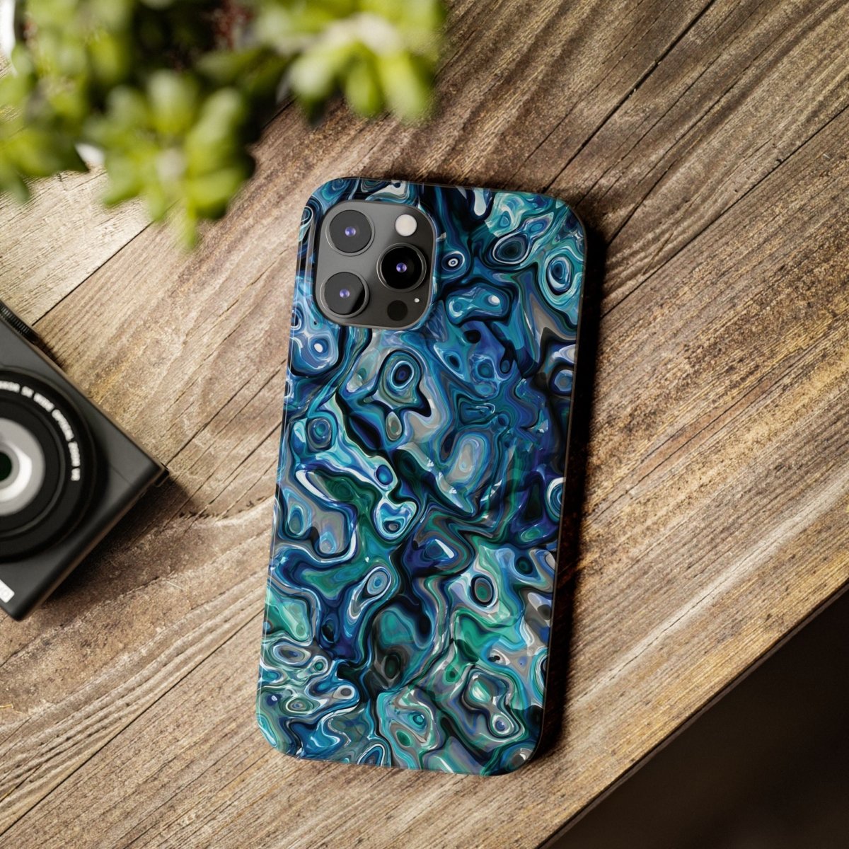 New Zealand - Inspired Phone Case Abalone Paua Shell,Slim iPhone Cover, Protective Case, Unique Gift, Trendy Accessories, - Earthbound Pacific