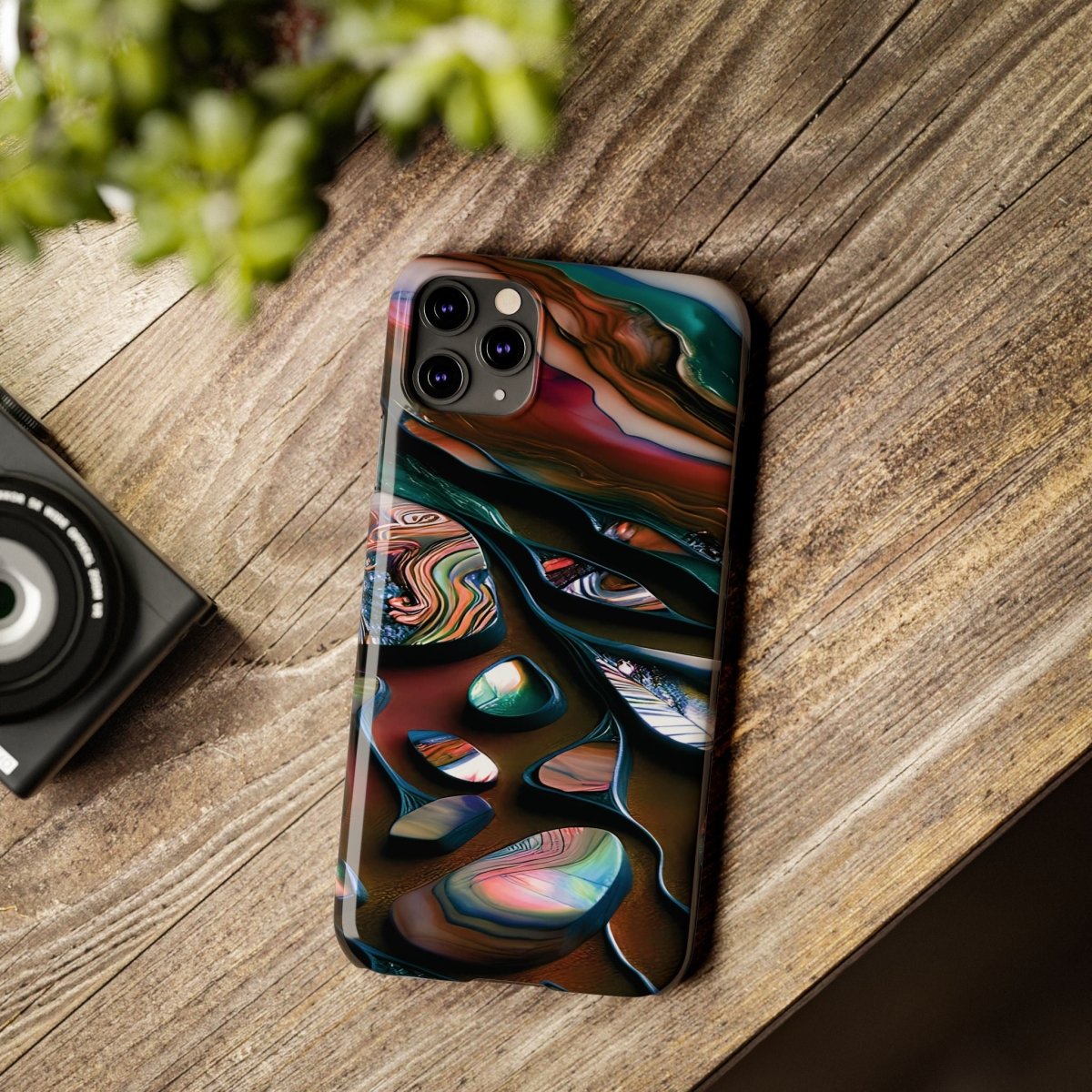 New Zealand - Inspired Phone Case Abalone Paua Shell,Slim iPhone Cover, Protective Case, Unique Gift, Trendy Accessories, - Earthbound Pacific