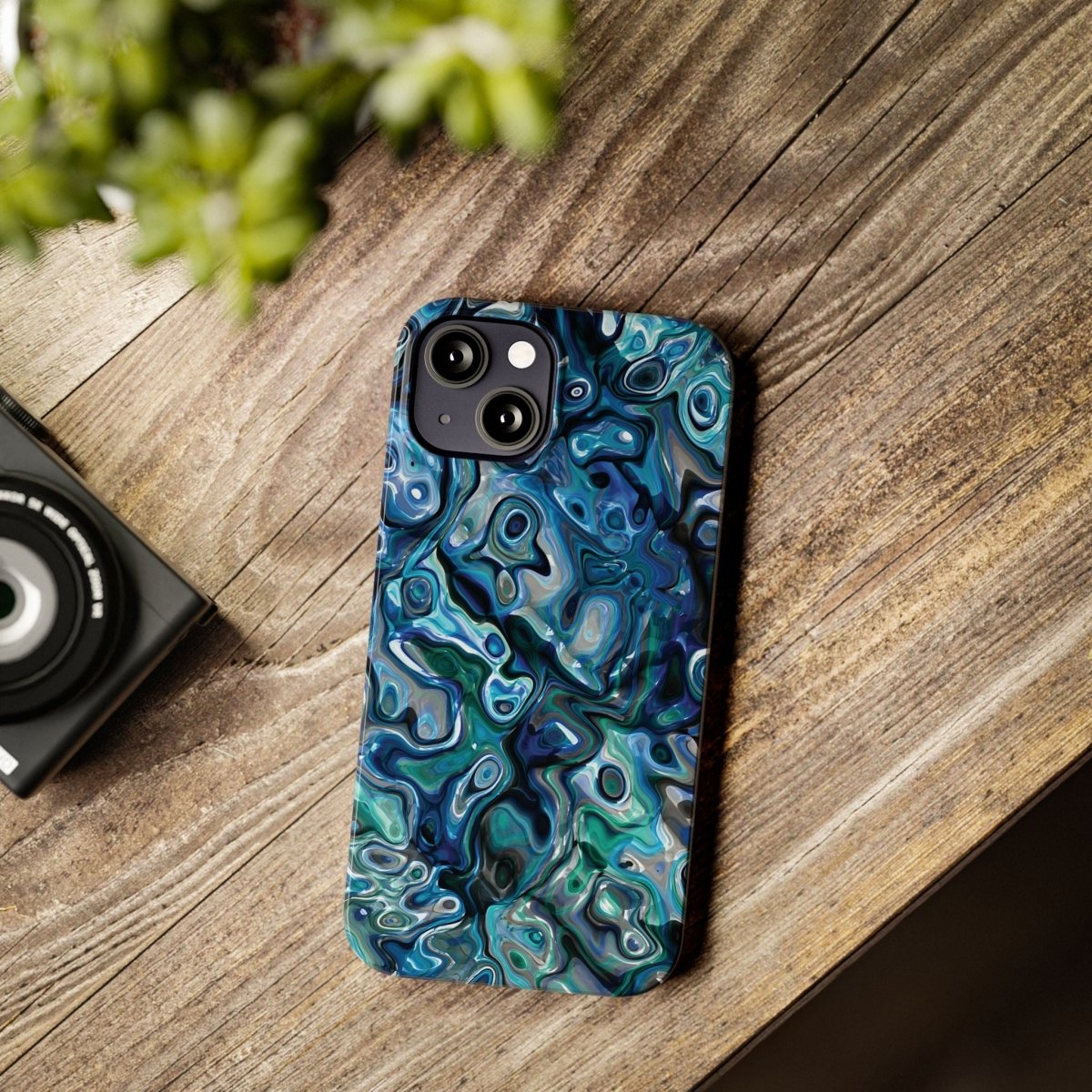 New Zealand - Inspired Phone Case Abalone Paua Shell,Slim iPhone Cover, Protective Case, Unique Gift, Trendy Accessories, - Earthbound Pacific