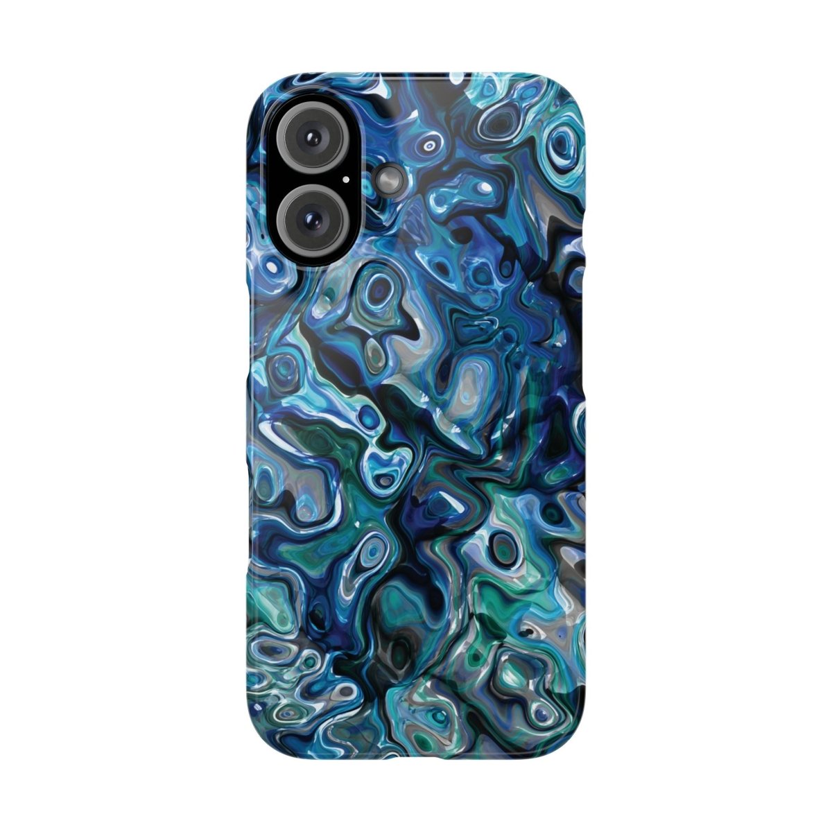 New Zealand - Inspired Phone Case Abalone Paua Shell,Slim iPhone Cover, Protective Case, Unique Gift, Trendy Accessories, - Earthbound Pacific