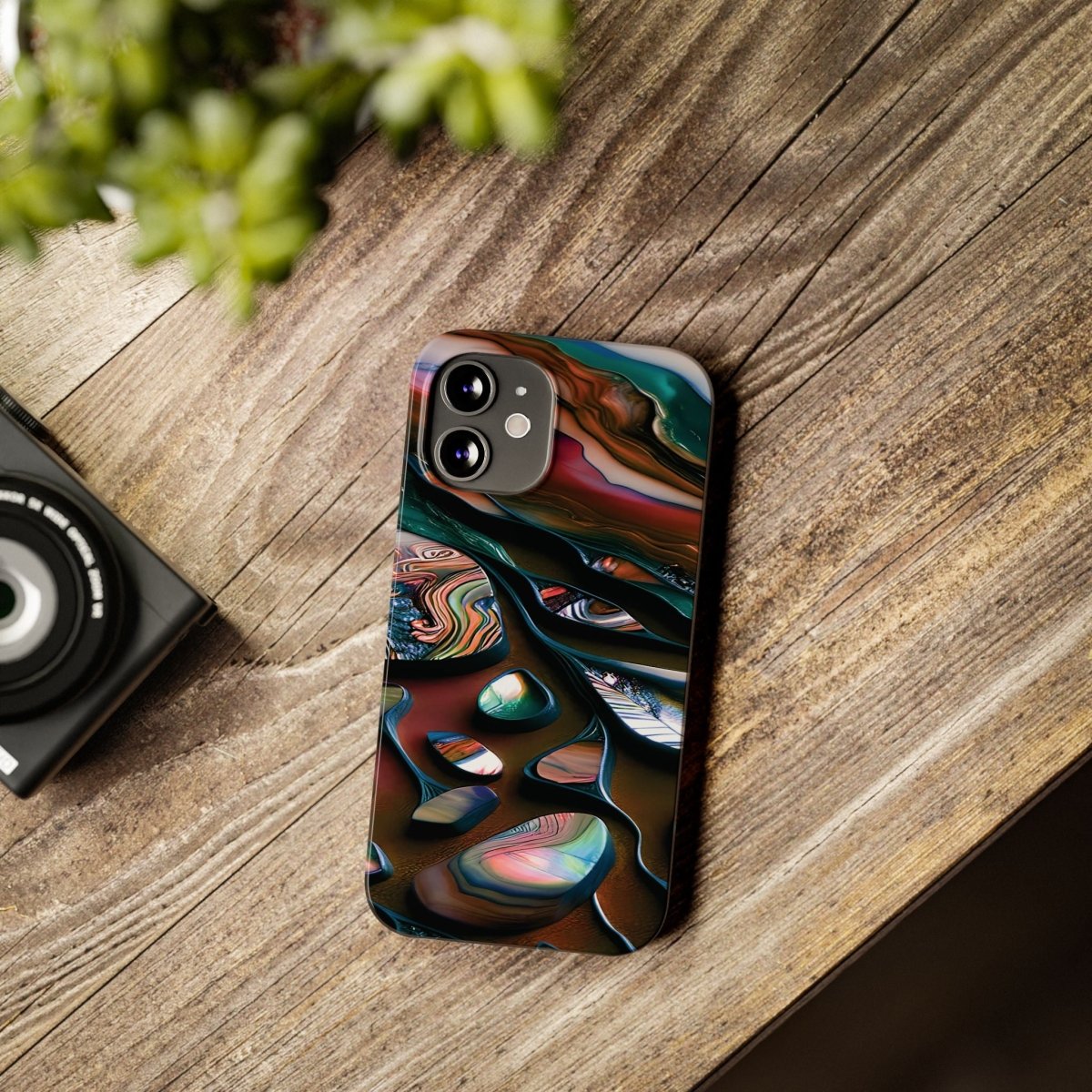 New Zealand - Inspired Phone Case Abalone Paua Shell,Slim iPhone Cover, Protective Case, Unique Gift, Trendy Accessories, - Earthbound Pacific