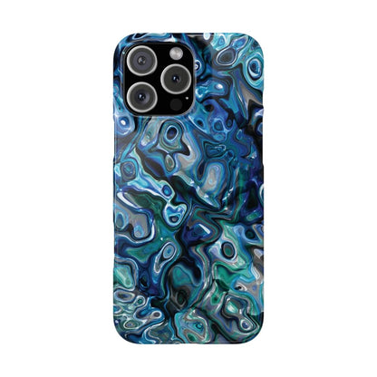 New Zealand - Inspired Phone Case Abalone Paua Shell,Slim iPhone Cover, Protective Case, Unique Gift, Trendy Accessories, - Earthbound Pacific