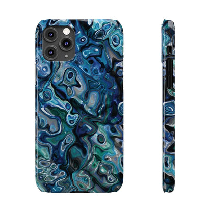 New Zealand - Inspired Phone Case Abalone Paua Shell,Slim iPhone Cover, Protective Case, Unique Gift, Trendy Accessories, - Earthbound Pacific