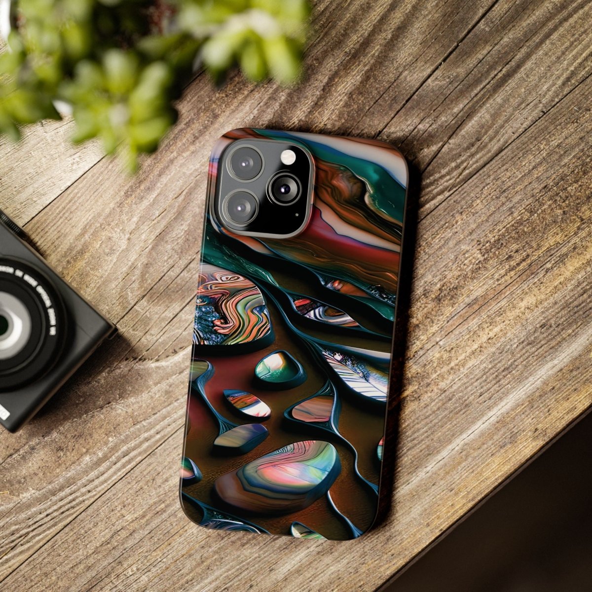 New Zealand - Inspired Phone Case Abalone Paua Shell,Slim iPhone Cover, Protective Case, Unique Gift, Trendy Accessories, - Earthbound Pacific