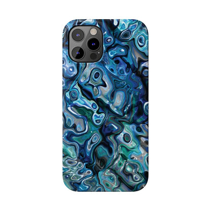 New Zealand - Inspired Phone Case Abalone Paua Shell,Slim iPhone Cover, Protective Case, Unique Gift, Trendy Accessories, - Earthbound Pacific