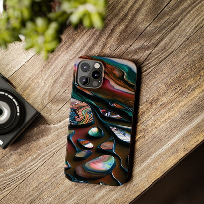 New Zealand - Inspired Phone Case Abalone Paua Shell,Slim iPhone Cover, Protective Case, Unique Gift, Trendy Accessories, - Earthbound Pacific