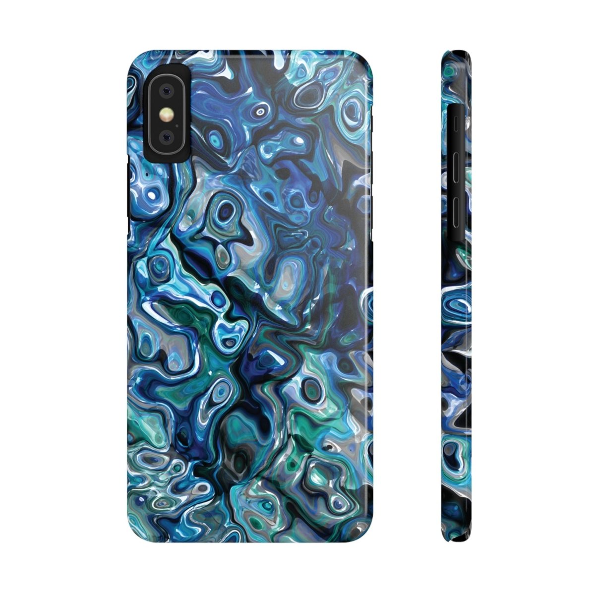 New Zealand - Inspired Phone Case Abalone Paua Shell,Slim iPhone Cover, Protective Case, Unique Gift, Trendy Accessories, - Earthbound Pacific