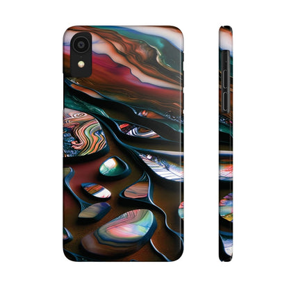 New Zealand - Inspired Phone Case Abalone Paua Shell,Slim iPhone Cover, Protective Case, Unique Gift, Trendy Accessories, - Earthbound Pacific