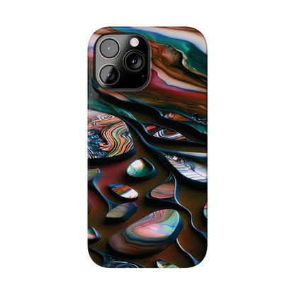 New Zealand - Inspired Phone Case Abalone Paua Shell,Slim iPhone Cover, Protective Case, Unique Gift, Trendy Accessories, - Earthbound Pacific