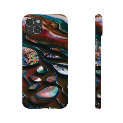 New Zealand - Inspired Phone Case Abalone Paua Shell,Slim iPhone Cover, Protective Case, Unique Gift, Trendy Accessories, - Earthbound Pacific