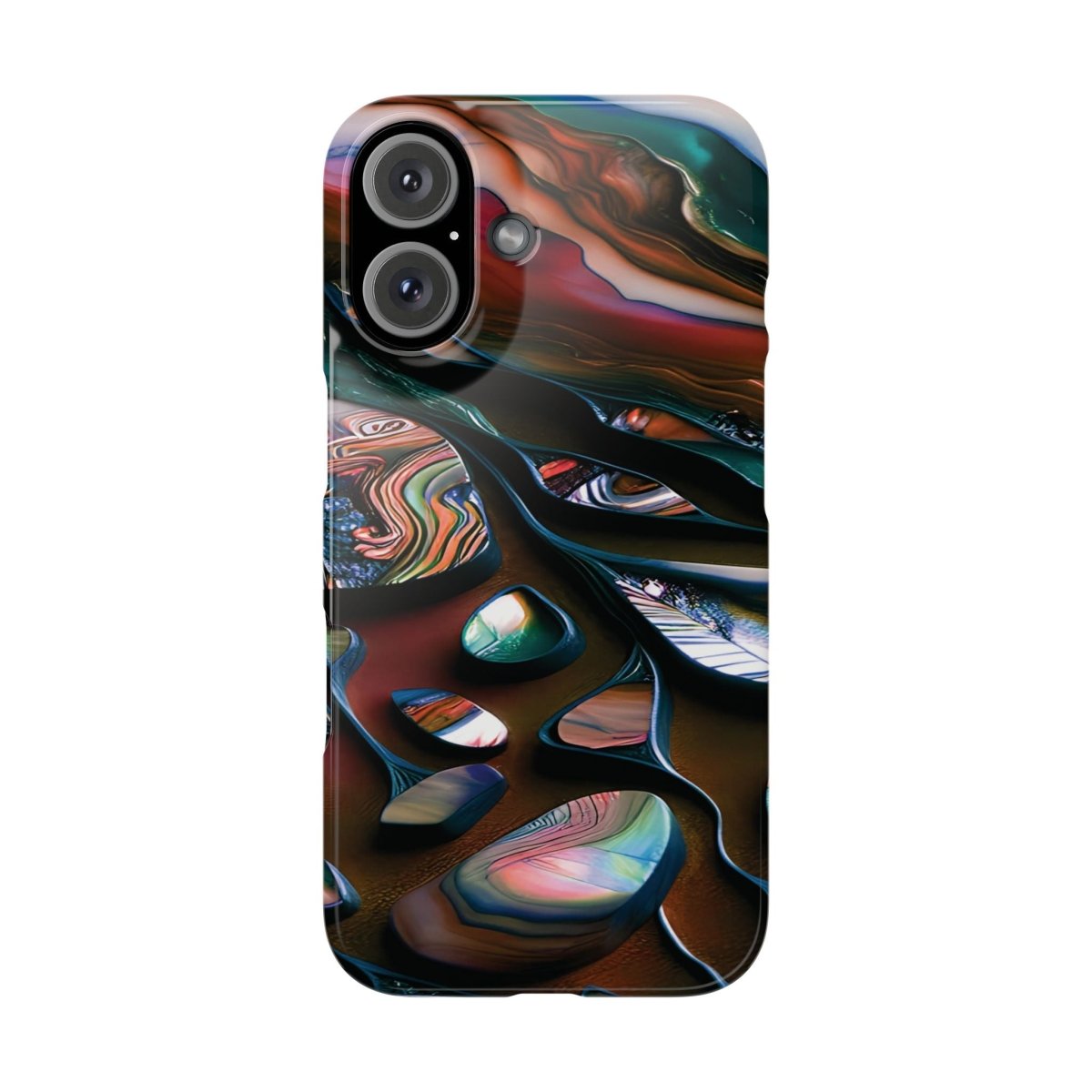 New Zealand - Inspired Phone Case Abalone Paua Shell,Slim iPhone Cover, Protective Case, Unique Gift, Trendy Accessories, - Earthbound Pacific