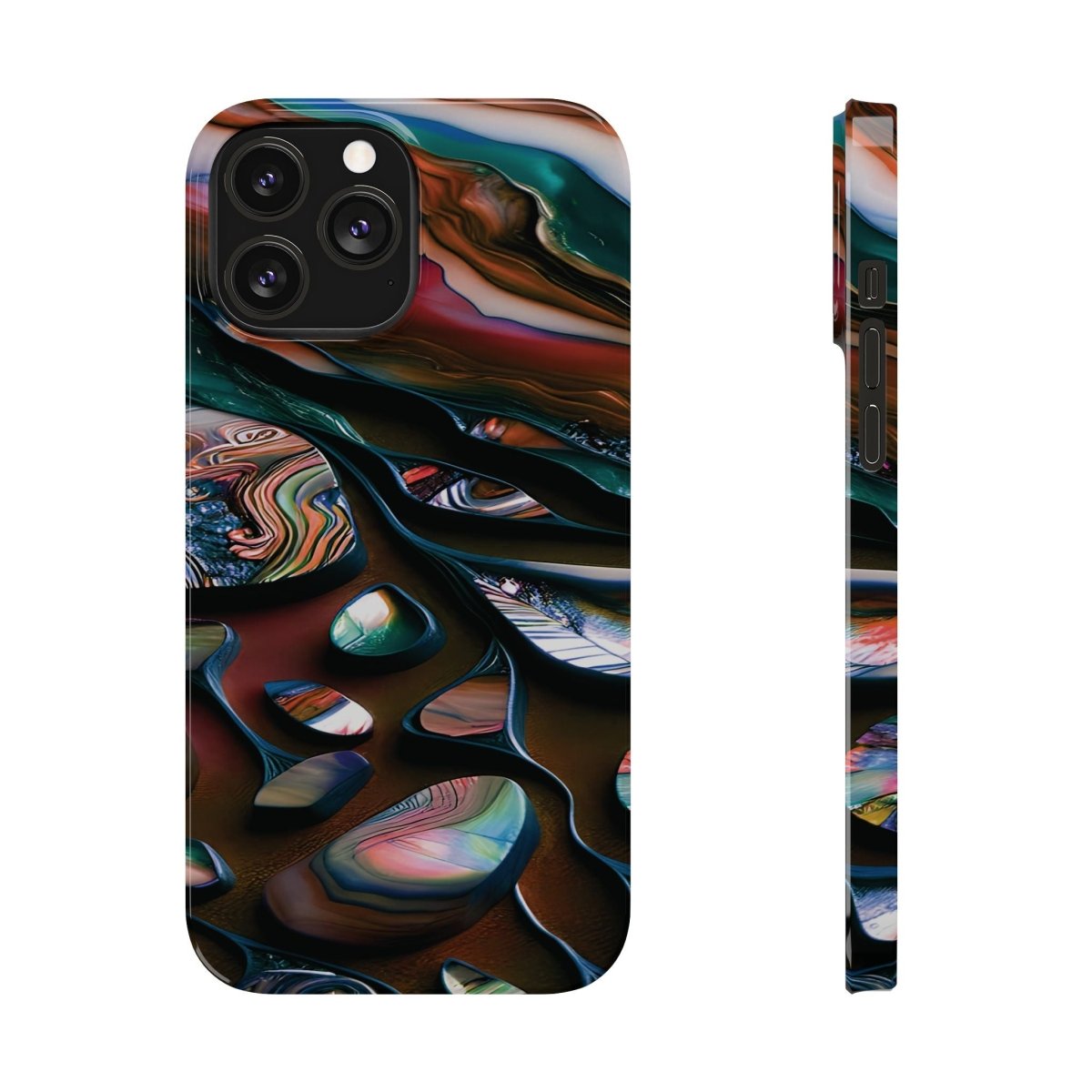 New Zealand - Inspired Phone Case Abalone Paua Shell,Slim iPhone Cover, Protective Case, Unique Gift, Trendy Accessories, - Earthbound Pacific