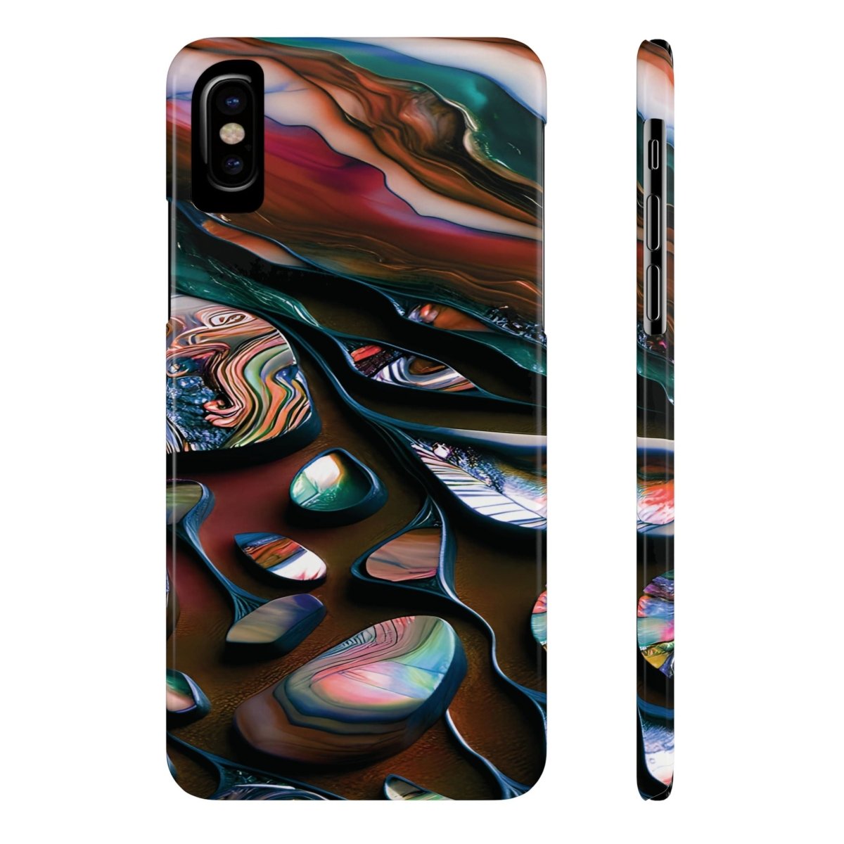 New Zealand - Inspired Phone Case Abalone Paua Shell,Slim iPhone Cover, Protective Case, Unique Gift, Trendy Accessories, - Earthbound Pacific