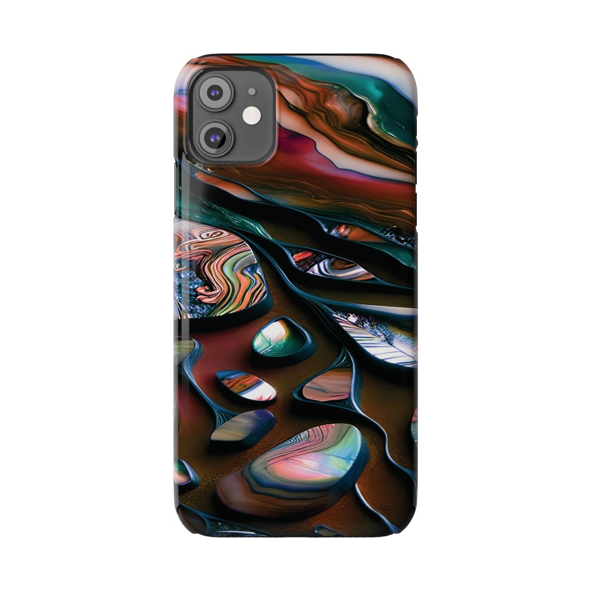 New Zealand - Inspired Phone Case Abalone Paua Shell,Slim iPhone Cover, Protective Case, Unique Gift, Trendy Accessories, - Earthbound Pacific