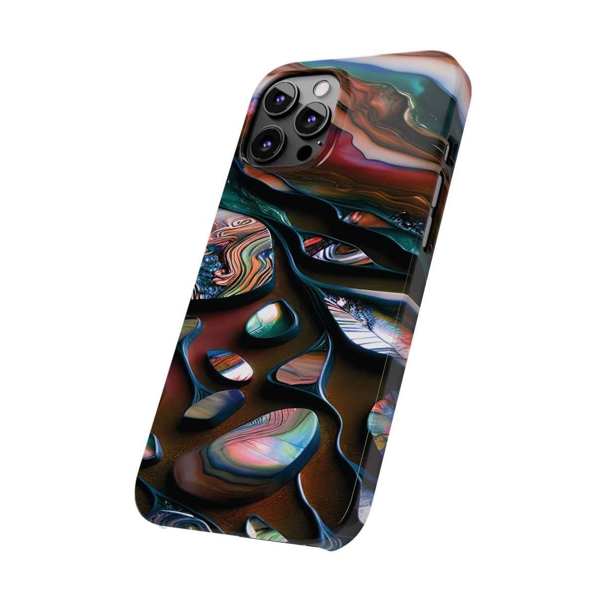 New Zealand - Inspired Phone Case Abalone Paua Shell,Slim iPhone Cover, Protective Case, Unique Gift, Trendy Accessories, - Earthbound Pacific