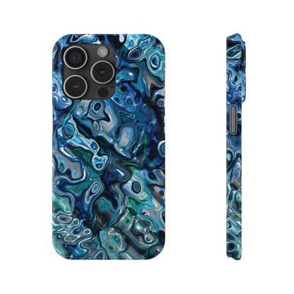 New Zealand - Inspired Phone Case Abalone Paua Shell,Slim iPhone Cover, Protective Case, Unique Gift, Trendy Accessories, - Earthbound Pacific