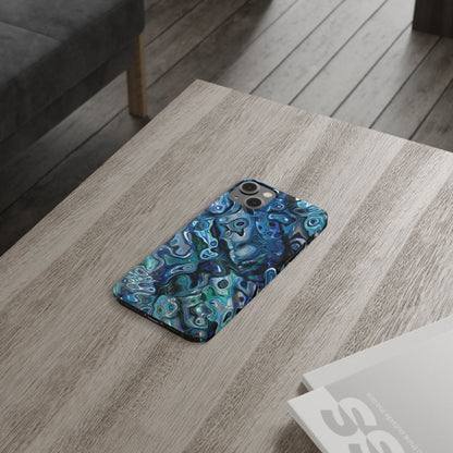 New Zealand - Inspired Phone Case Abalone Paua Shell,Slim iPhone Cover, Protective Case, Unique Gift, Trendy Accessories, - Earthbound Pacific