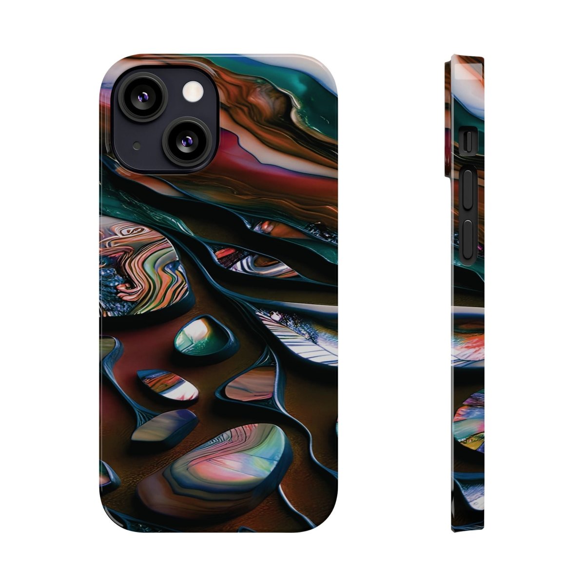 New Zealand - Inspired Phone Case Abalone Paua Shell,Slim iPhone Cover, Protective Case, Unique Gift, Trendy Accessories, - Earthbound Pacific