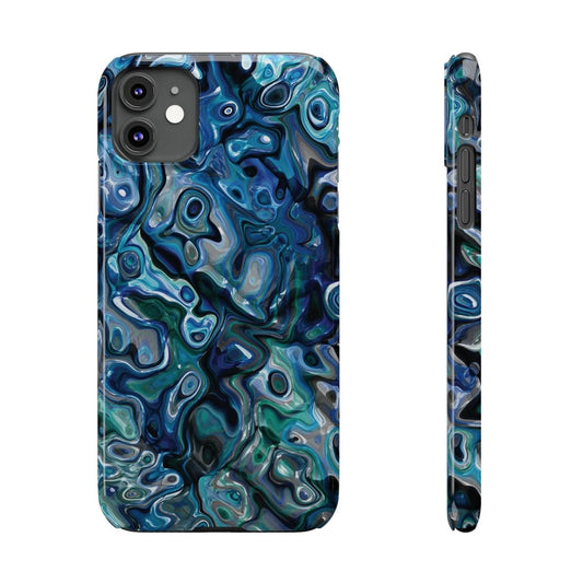 New Zealand - Inspired Phone Case Abalone Paua Shell,Slim iPhone Cover, Protective Case, Unique Gift, Trendy Accessories, - Earthbound Pacific