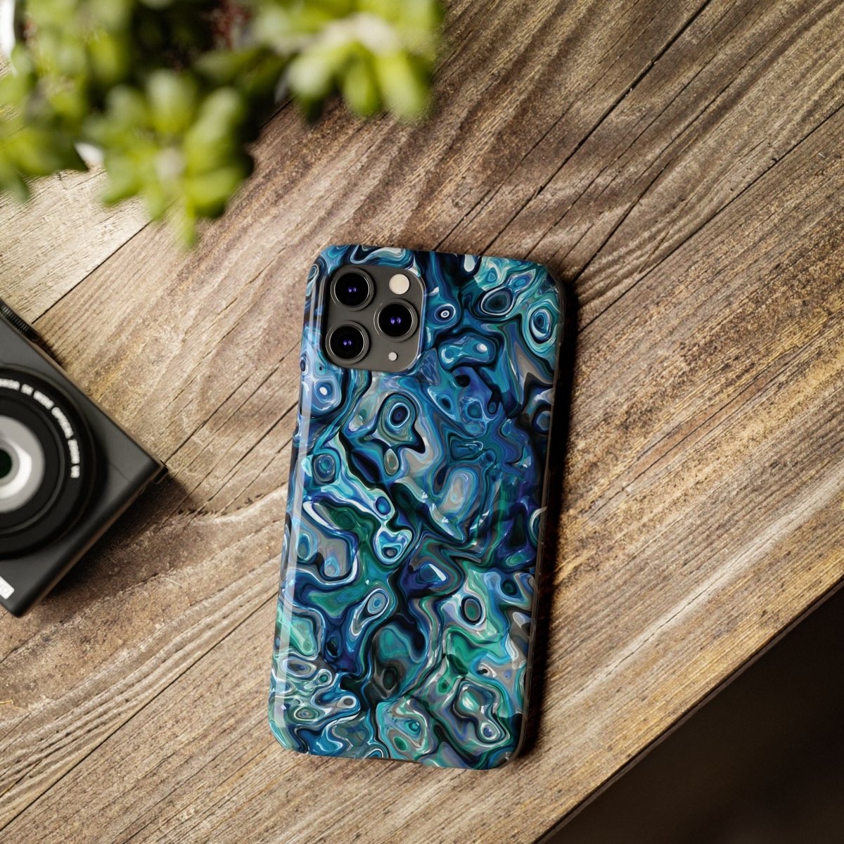 New Zealand - Inspired Phone Case Abalone Paua Shell,Slim iPhone Cover, Protective Case, Unique Gift, Trendy Accessories, - Earthbound Pacific