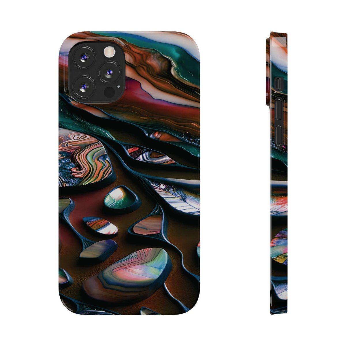 New Zealand - Inspired Phone Case Abalone Paua Shell,Slim iPhone Cover, Protective Case, Unique Gift, Trendy Accessories, - Earthbound Pacific