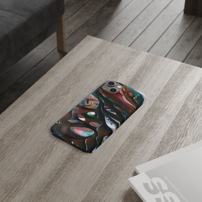 New Zealand - Inspired Phone Case Abalone Paua Shell,Slim iPhone Cover, Protective Case, Unique Gift, Trendy Accessories, - Earthbound Pacific