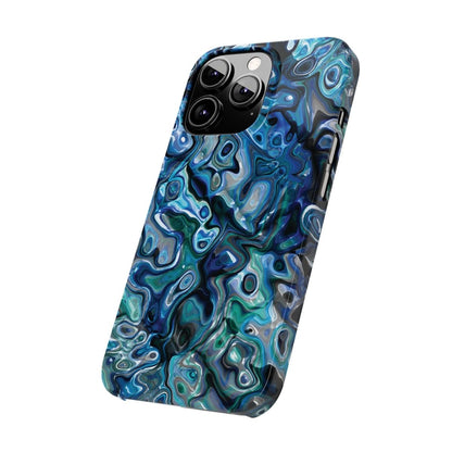 New Zealand - Inspired Phone Case Abalone Paua Shell,Slim iPhone Cover, Protective Case, Unique Gift, Trendy Accessories, - Earthbound Pacific