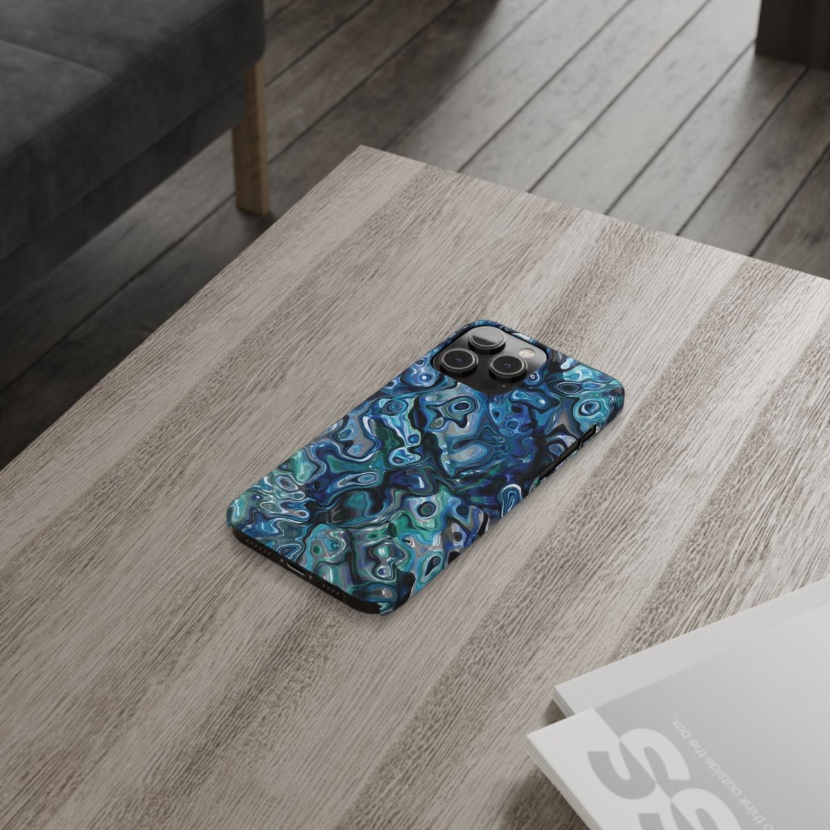 New Zealand - Inspired Phone Case Abalone Paua Shell,Slim iPhone Cover, Protective Case, Unique Gift, Trendy Accessories, - Earthbound Pacific