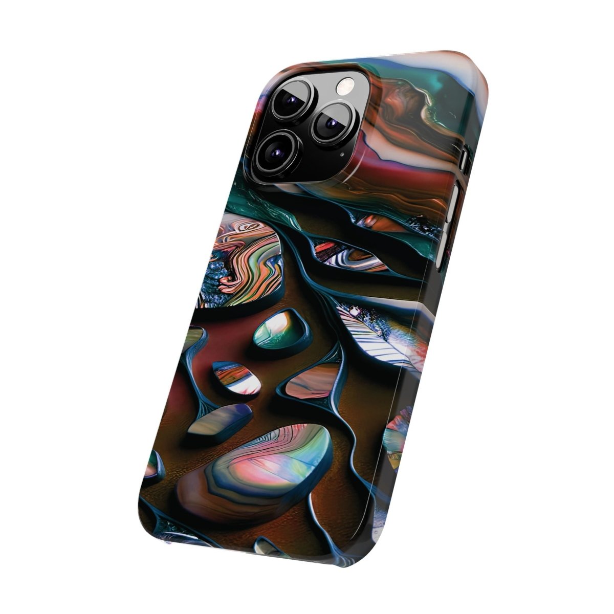 New Zealand - Inspired Phone Case Abalone Paua Shell,Slim iPhone Cover, Protective Case, Unique Gift, Trendy Accessories, - Earthbound Pacific