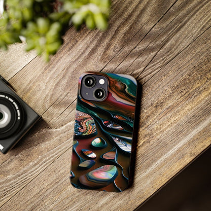 New Zealand - Inspired Phone Case Abalone Paua Shell,Slim iPhone Cover, Protective Case, Unique Gift, Trendy Accessories, - Earthbound Pacific