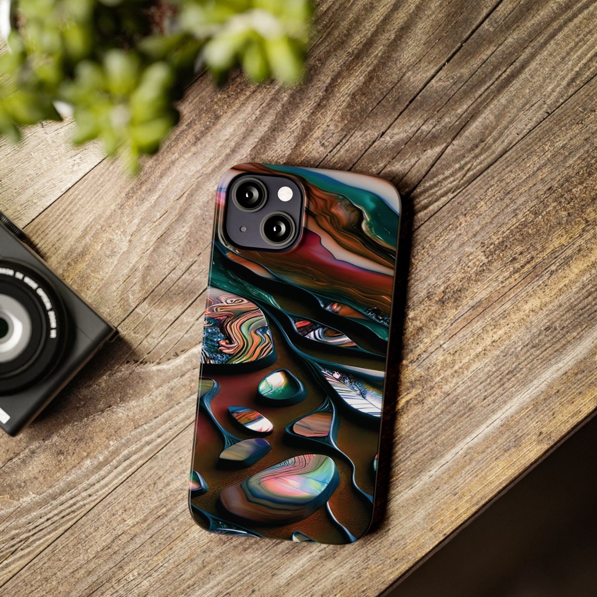 New Zealand - Inspired Phone Case Abalone Paua Shell,Slim iPhone Cover, Protective Case, Unique Gift, Trendy Accessories, - Earthbound Pacific