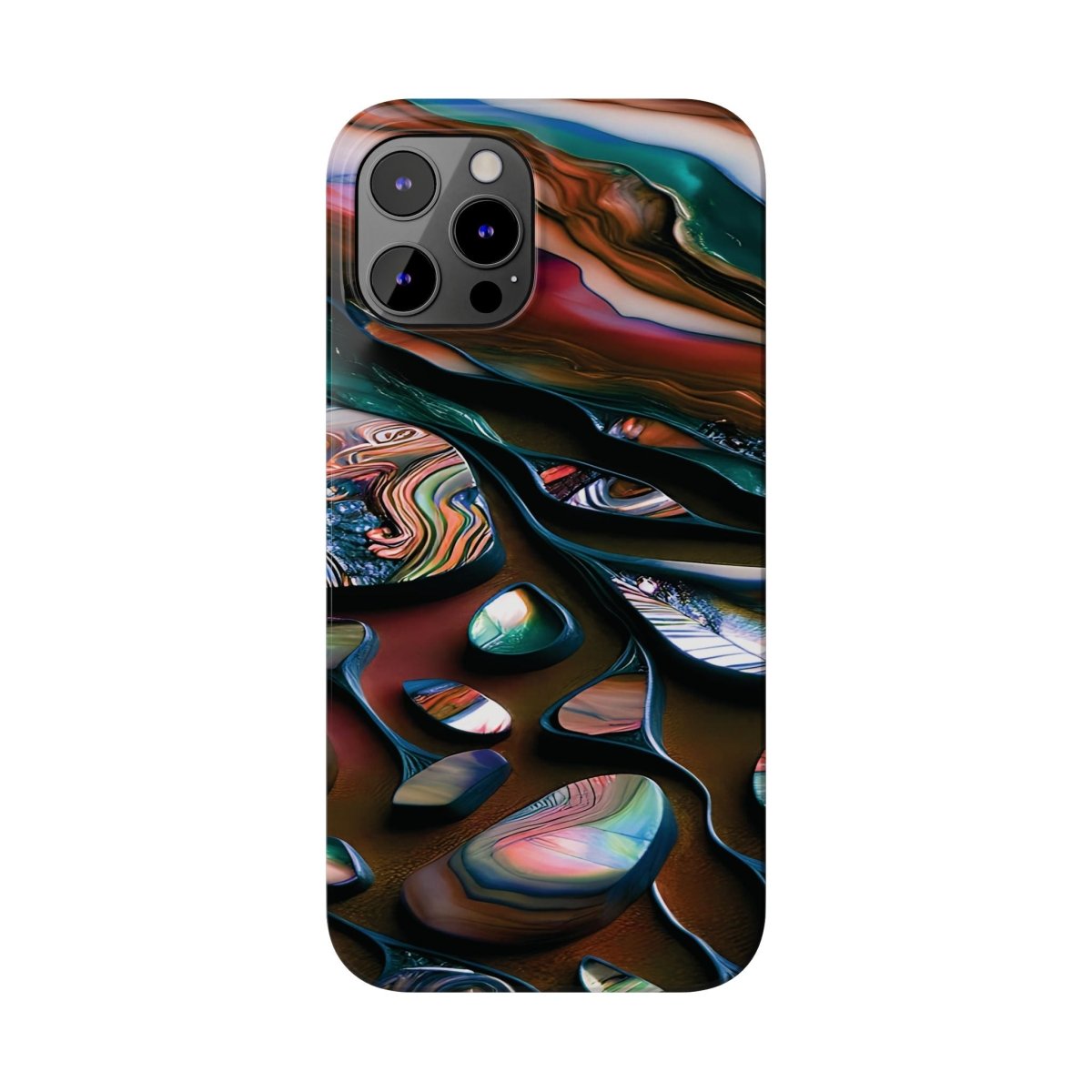 New Zealand - Inspired Phone Case Abalone Paua Shell,Slim iPhone Cover, Protective Case, Unique Gift, Trendy Accessories, - Earthbound Pacific