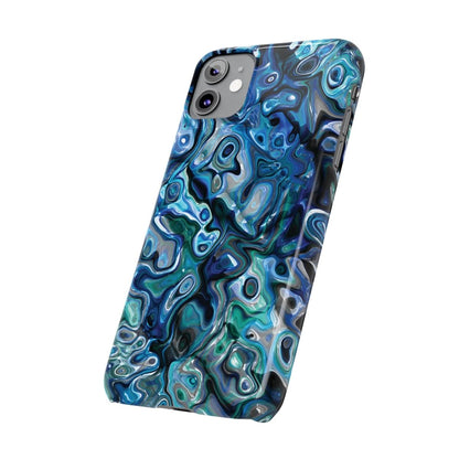 New Zealand - Inspired Phone Case Abalone Paua Shell,Slim iPhone Cover, Protective Case, Unique Gift, Trendy Accessories, - Earthbound Pacific