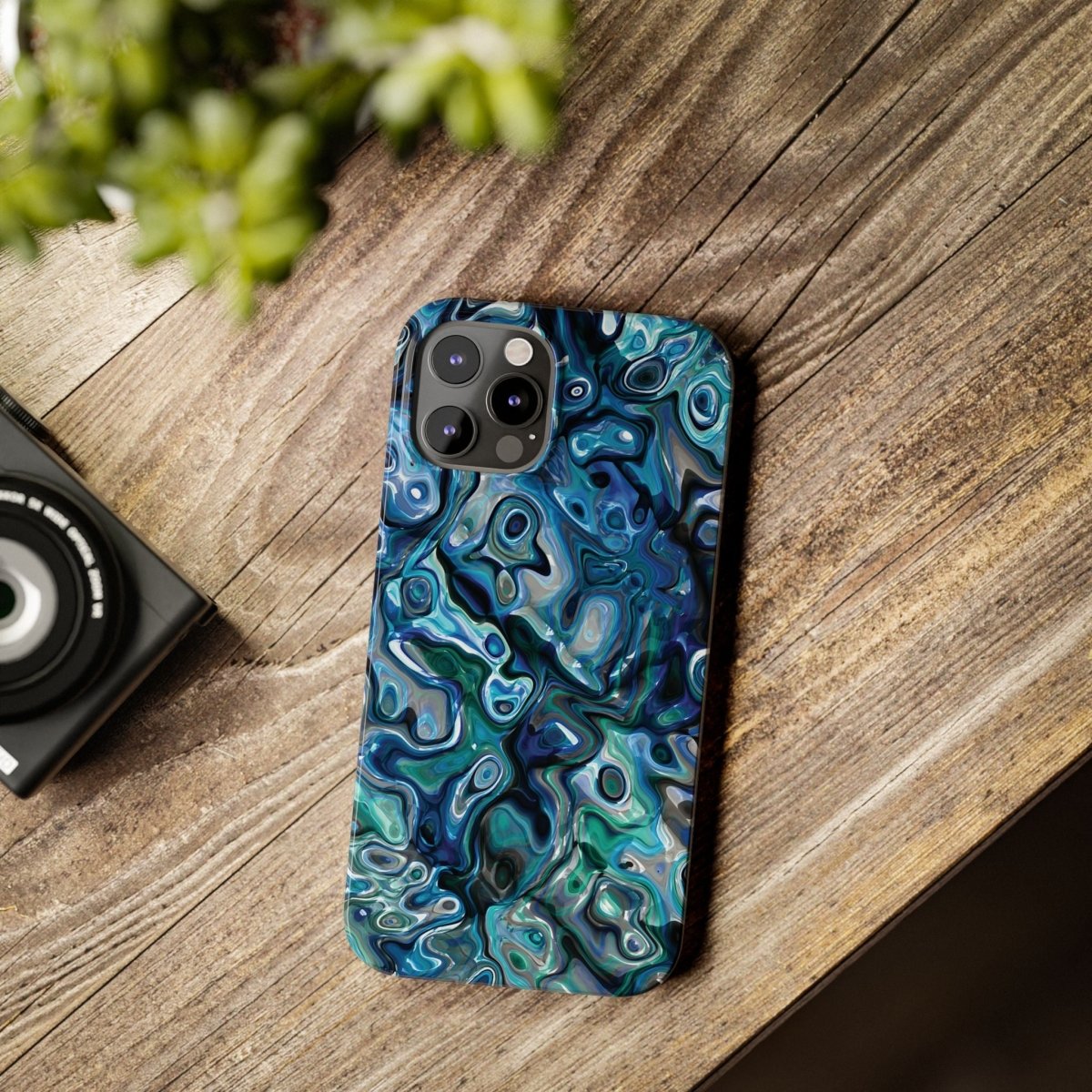 New Zealand - Inspired Phone Case Abalone Paua Shell,Slim iPhone Cover, Protective Case, Unique Gift, Trendy Accessories, - Earthbound Pacific