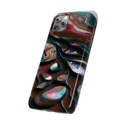 New Zealand - Inspired Phone Case Abalone Paua Shell,Slim iPhone Cover, Protective Case, Unique Gift, Trendy Accessories, - Earthbound Pacific