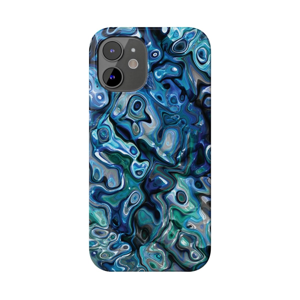 New Zealand - Inspired Phone Case Abalone Paua Shell,Slim iPhone Cover, Protective Case, Unique Gift, Trendy Accessories, - Earthbound Pacific