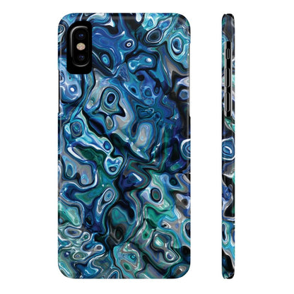 New Zealand - Inspired Phone Case Abalone Paua Shell,Slim iPhone Cover, Protective Case, Unique Gift, Trendy Accessories, - Earthbound Pacific