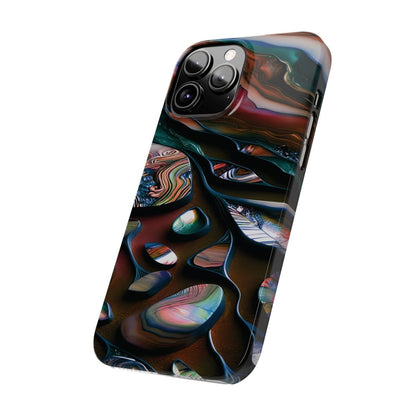 New Zealand - Inspired Phone Case Abalone Paua Shell,Slim iPhone Cover, Protective Case, Unique Gift, Trendy Accessories, - Earthbound Pacific