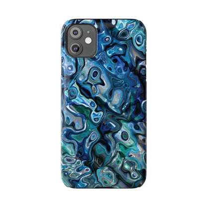 New Zealand - Inspired Phone Case Abalone Paua Shell,Slim iPhone Cover, Protective Case, Unique Gift, Trendy Accessories, - Earthbound Pacific