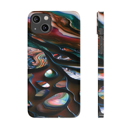 New Zealand - Inspired Phone Case Abalone Paua Shell,Slim iPhone Cover, Protective Case, Unique Gift, Trendy Accessories, - Earthbound Pacific