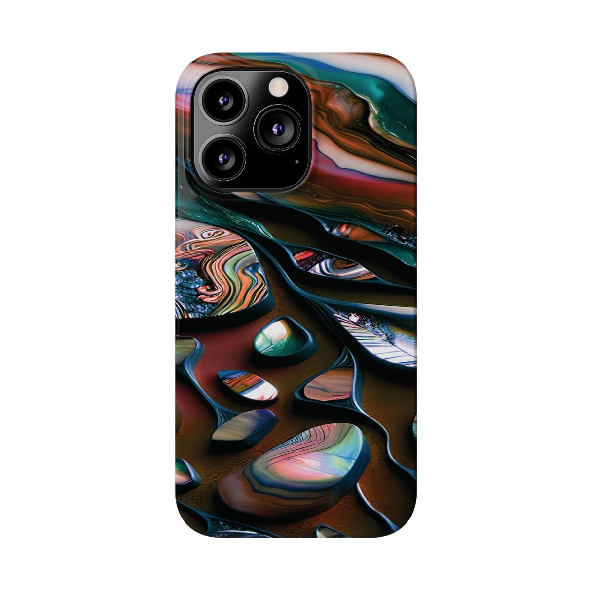 New Zealand - Inspired Phone Case Abalone Paua Shell,Slim iPhone Cover, Protective Case, Unique Gift, Trendy Accessories, - Earthbound Pacific