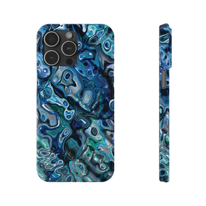 New Zealand - Inspired Phone Case Abalone Paua Shell,Slim iPhone Cover, Protective Case, Unique Gift, Trendy Accessories, - Earthbound Pacific